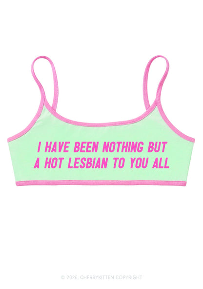 I Have Been A Hot Lesbian Pride Y2K Super Crop Cami Cherrykitten