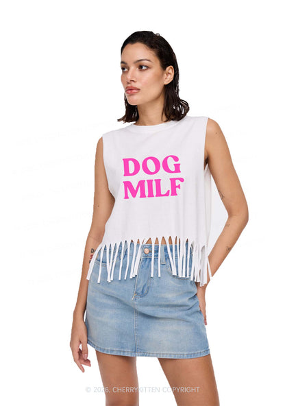 Dog Mxxf Y2K Fringe Tank Top Cherrykitten