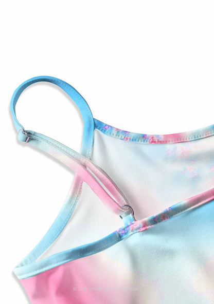 Trans Thermal Pride Y2K Print Slip Dress Cherrykitten