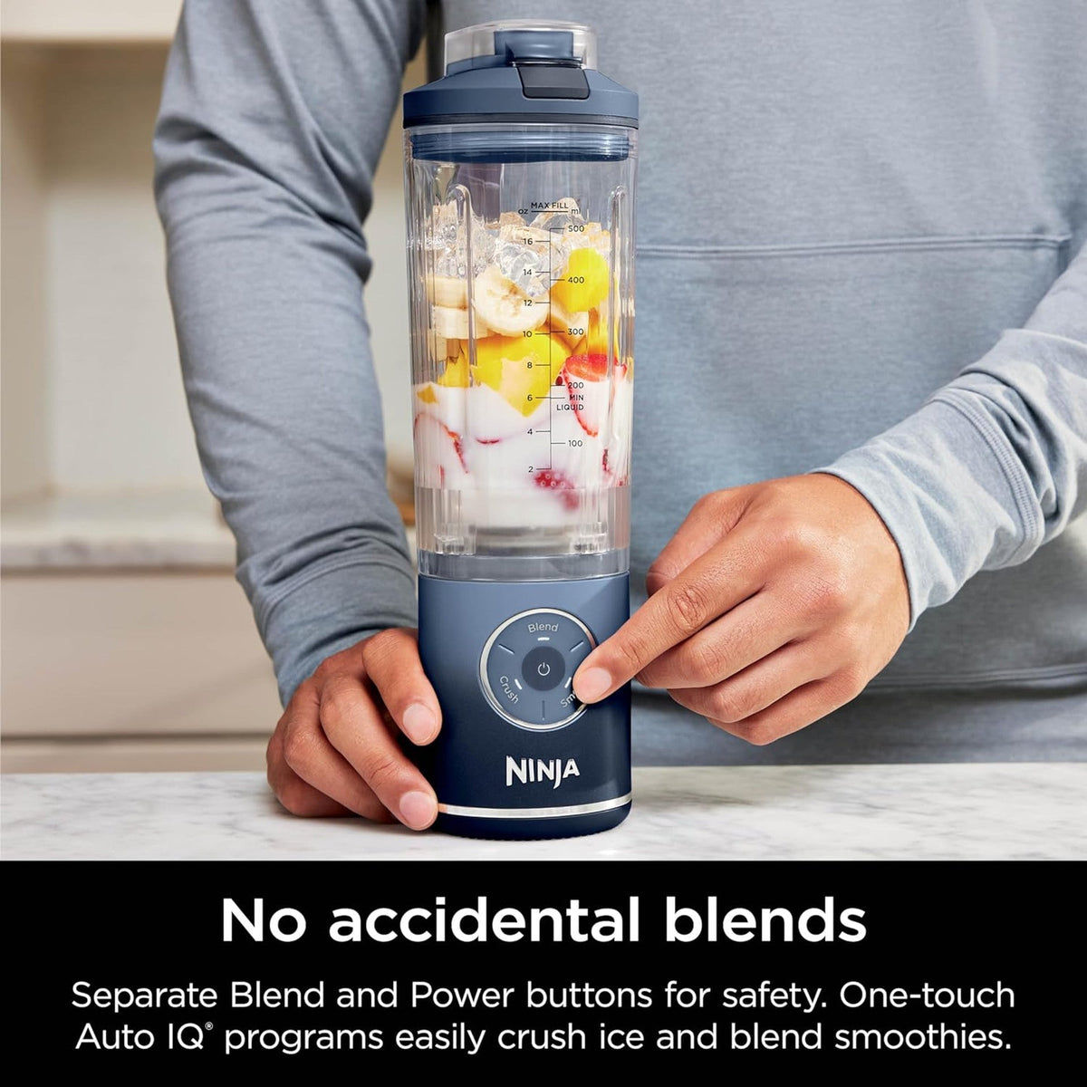 Ninja Blast Max Cordless Blender – Portable Smoothie Maker (BC251UKNV)