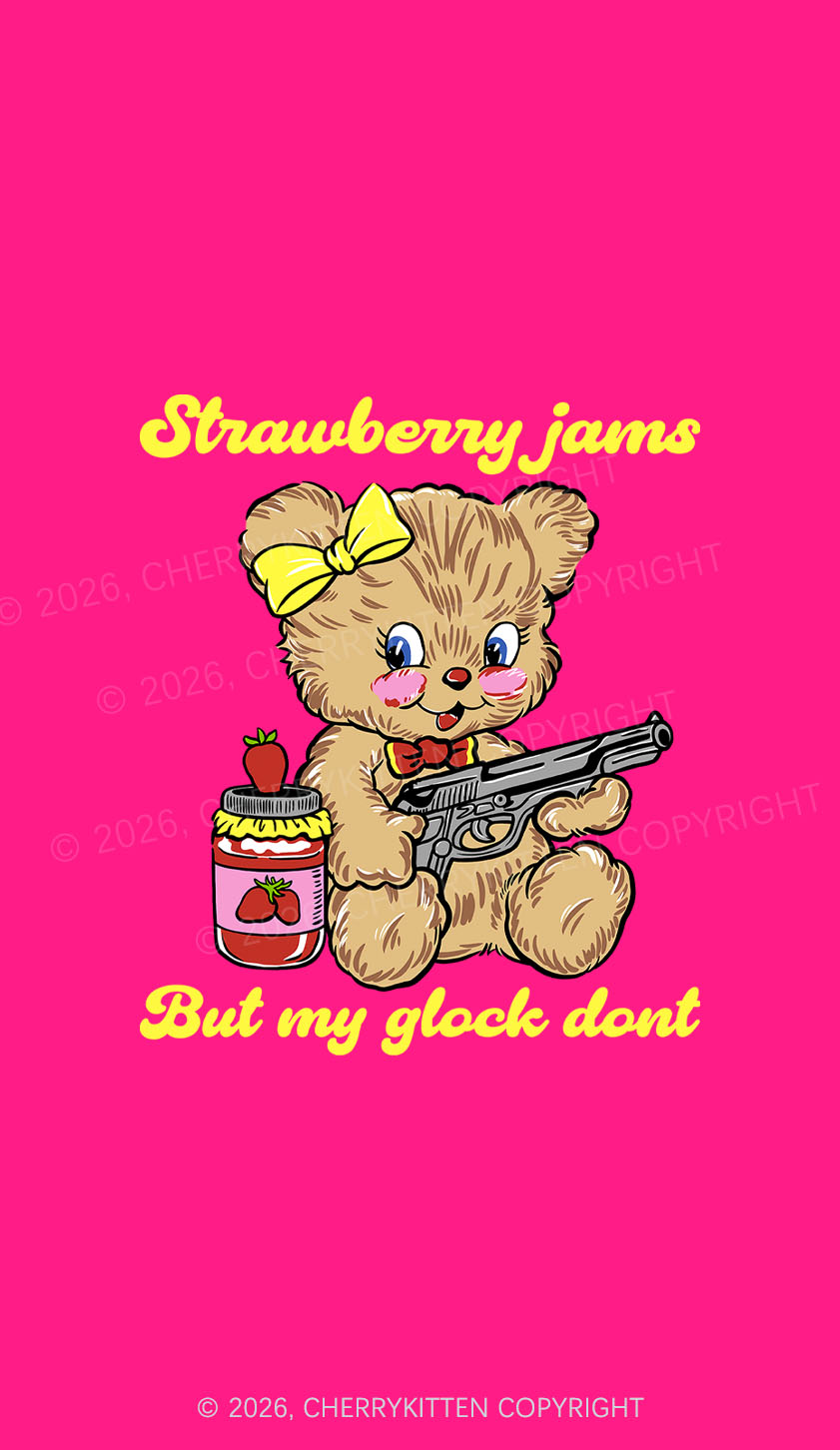 Strawberry Jams Bear Y2K Phone Case Cherrykitten
