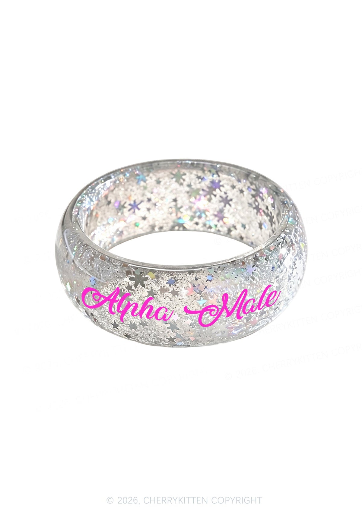 Alpha Male Y2K Cuff Bangle Cherrykitten