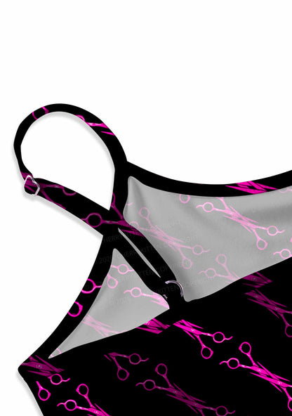 Pink Scissors Pride Y2K Print Slip Dress Cherrykitten