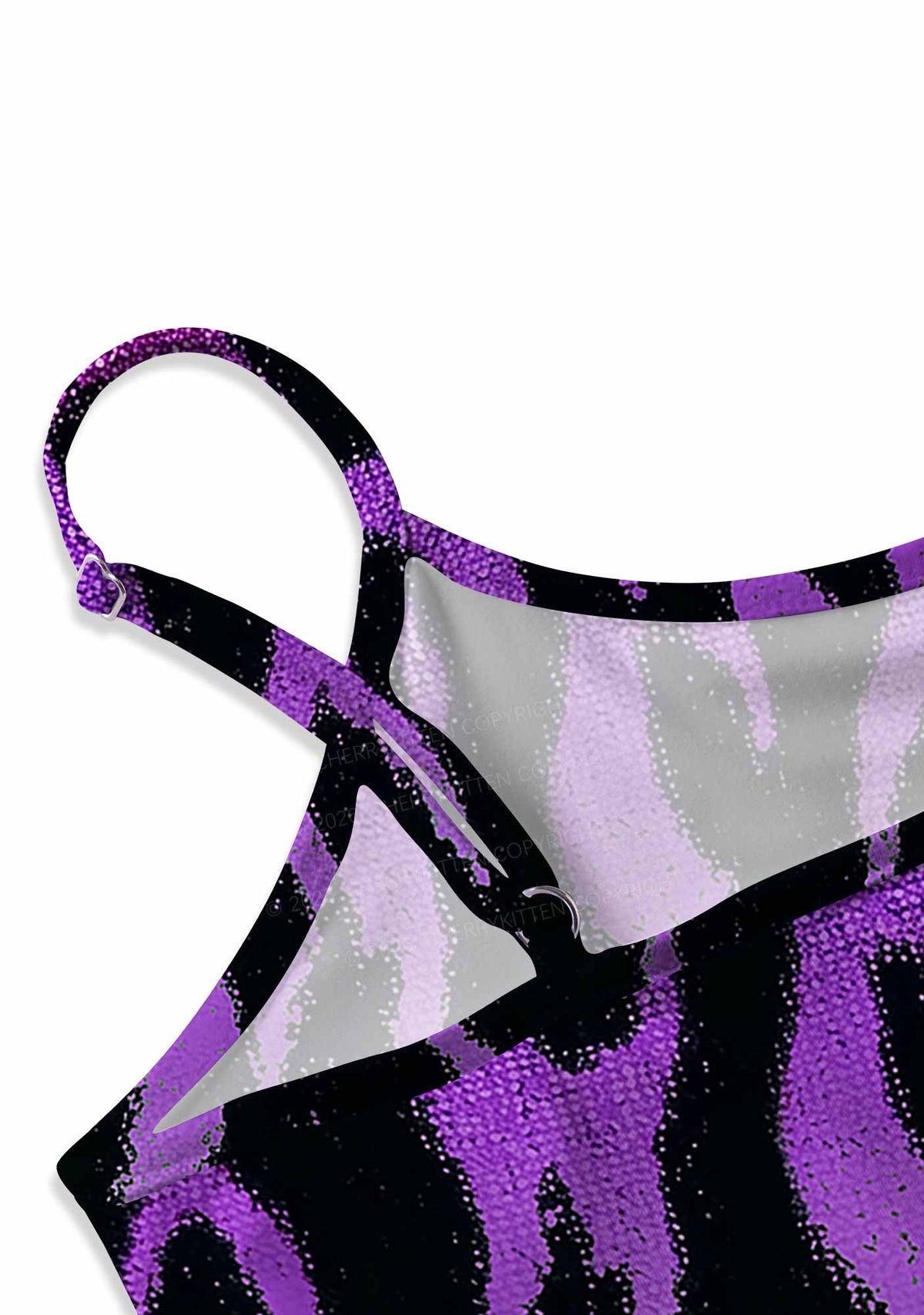 Asexual Flame Pride Y2K Print Slip Dress Cherrykitten