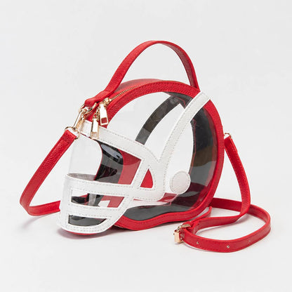 Football Helmet Shaped Crossbody Handbag
