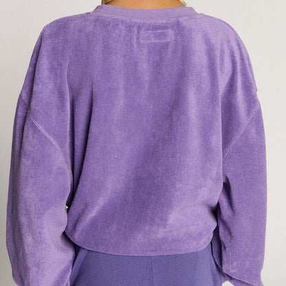AMERICAN VINTAGE KIDS FUXOW SWEATSHIRT - PURPLE