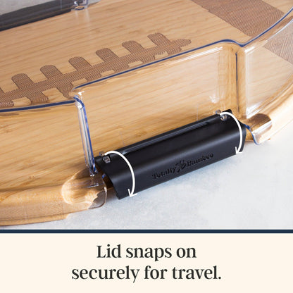 Football Charcuterie Board with Lid
