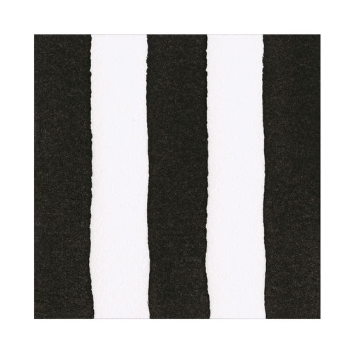 Cafe Stripe Napkins-Black & White