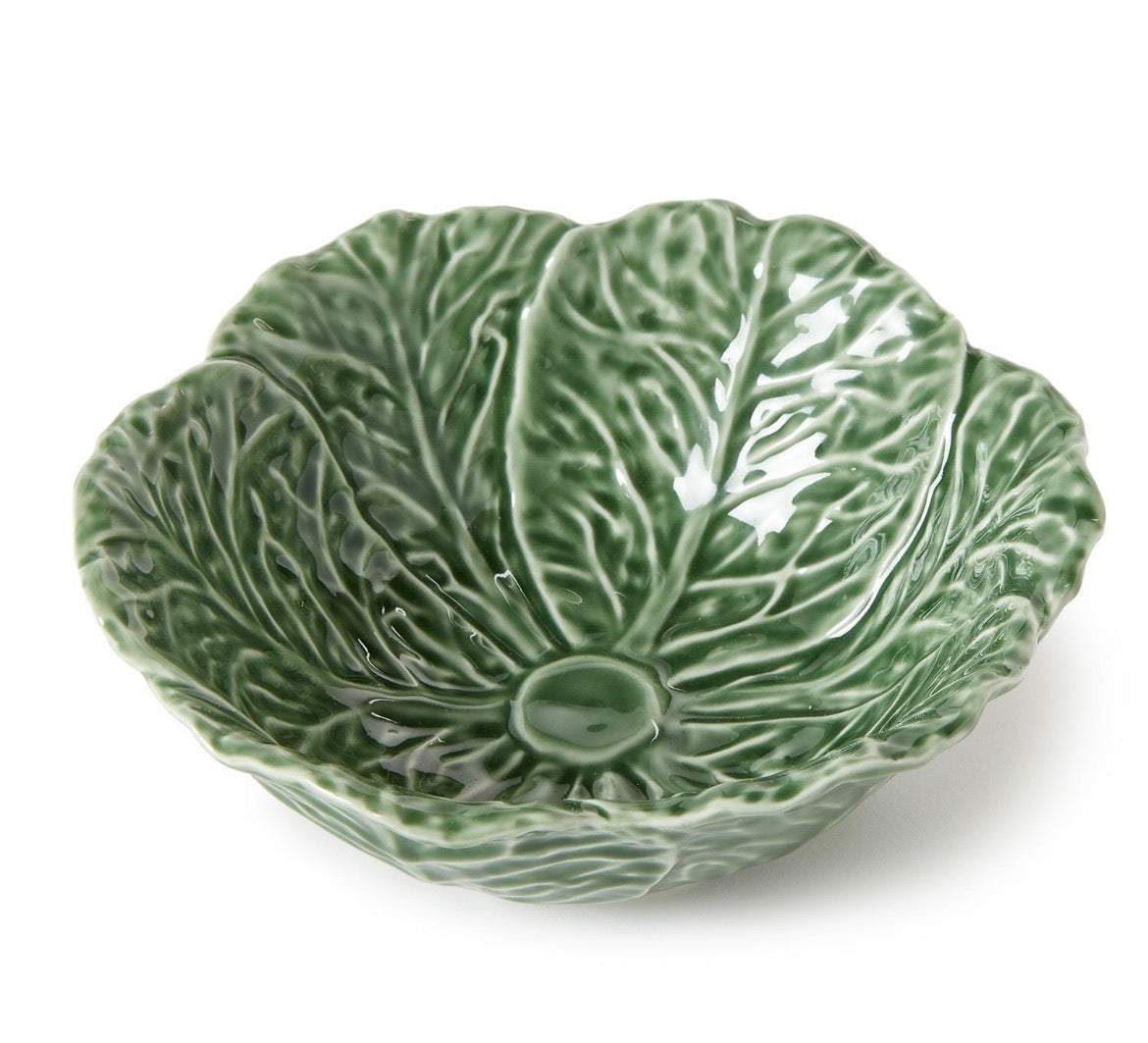 Cruciferous Leaf Textured Tidbit Bowl (dishwasher safe) - Stoneware