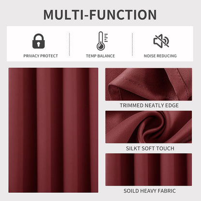 2-Pack Solid Thermal Blackout Curtain Panels - 55" x 84"
