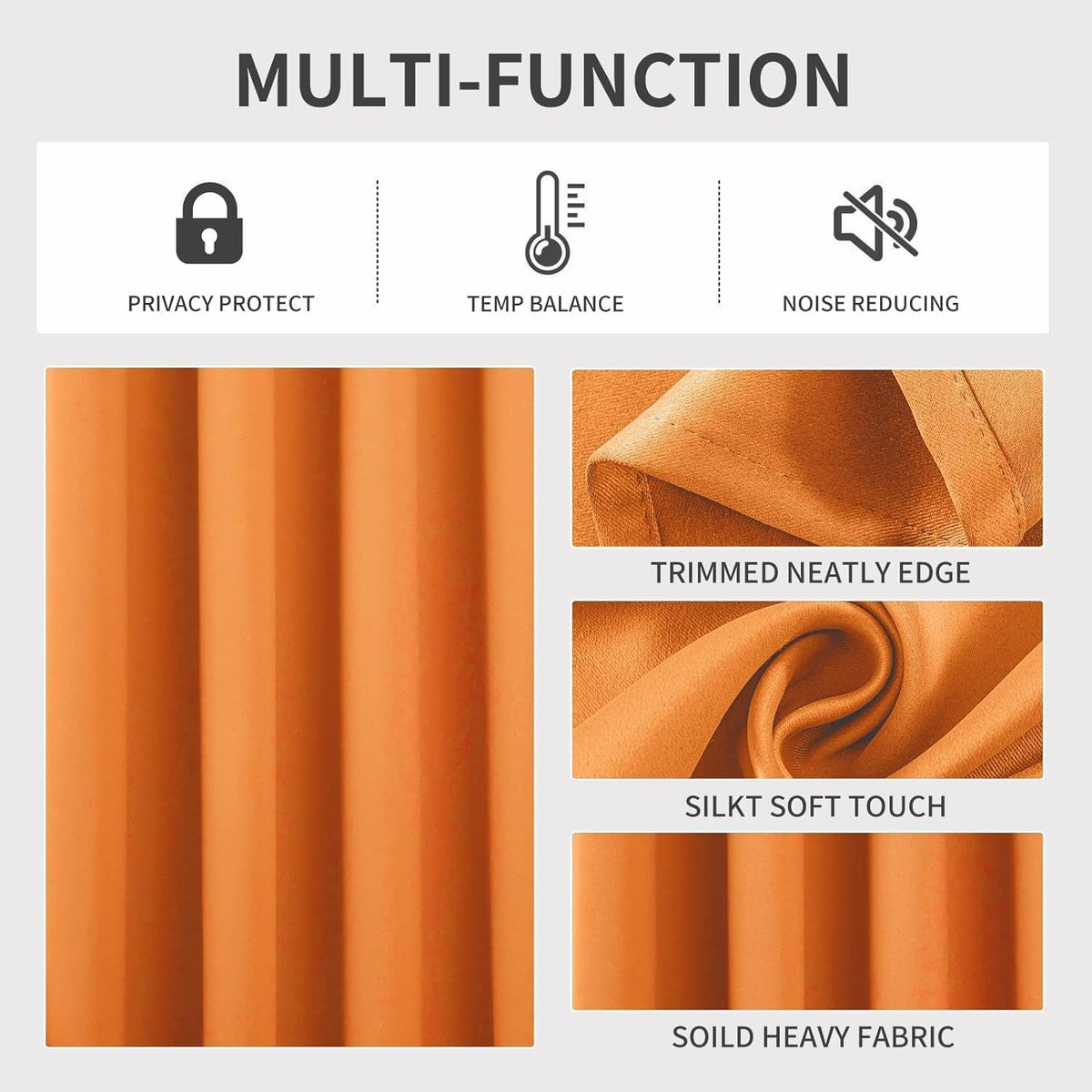 2-Pack Solid Thermal Blackout Curtain Panels - 55" x 84"