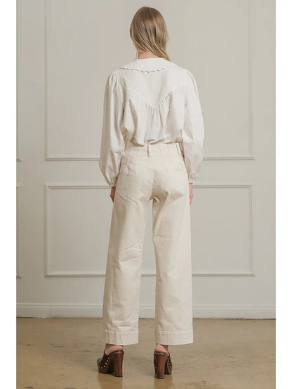 Round Collar Blouse