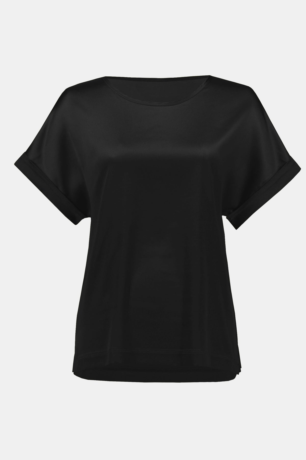 Satin Front Short Sleeve Top