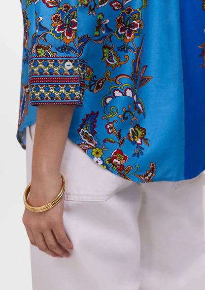Margaret Jacobean Floral 3/4 Sleeve Shirt