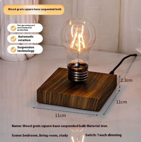 Floating Bulb Night Light – Magnetic Levitating Desk Lamp