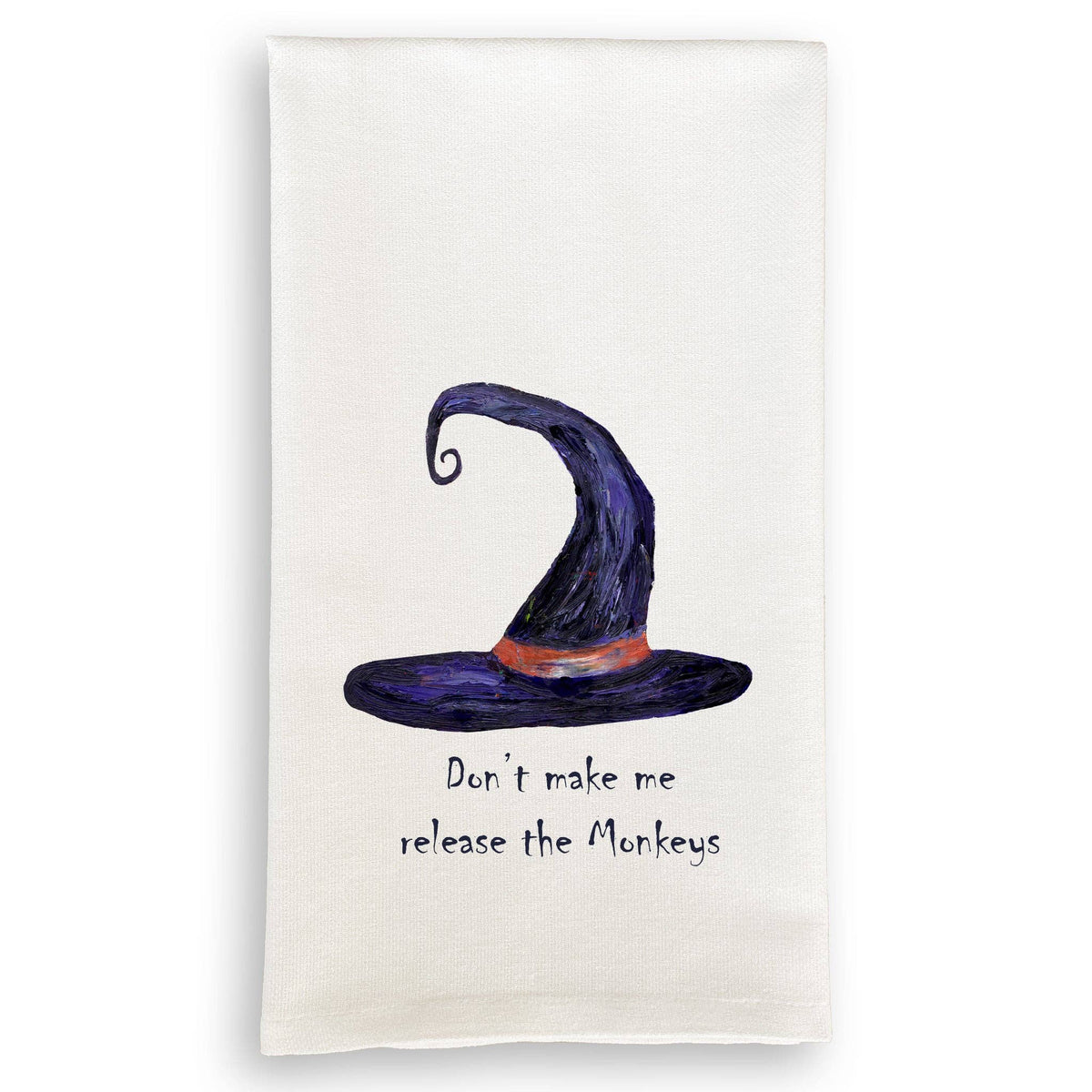 Witches and Monkeys Tea Towel