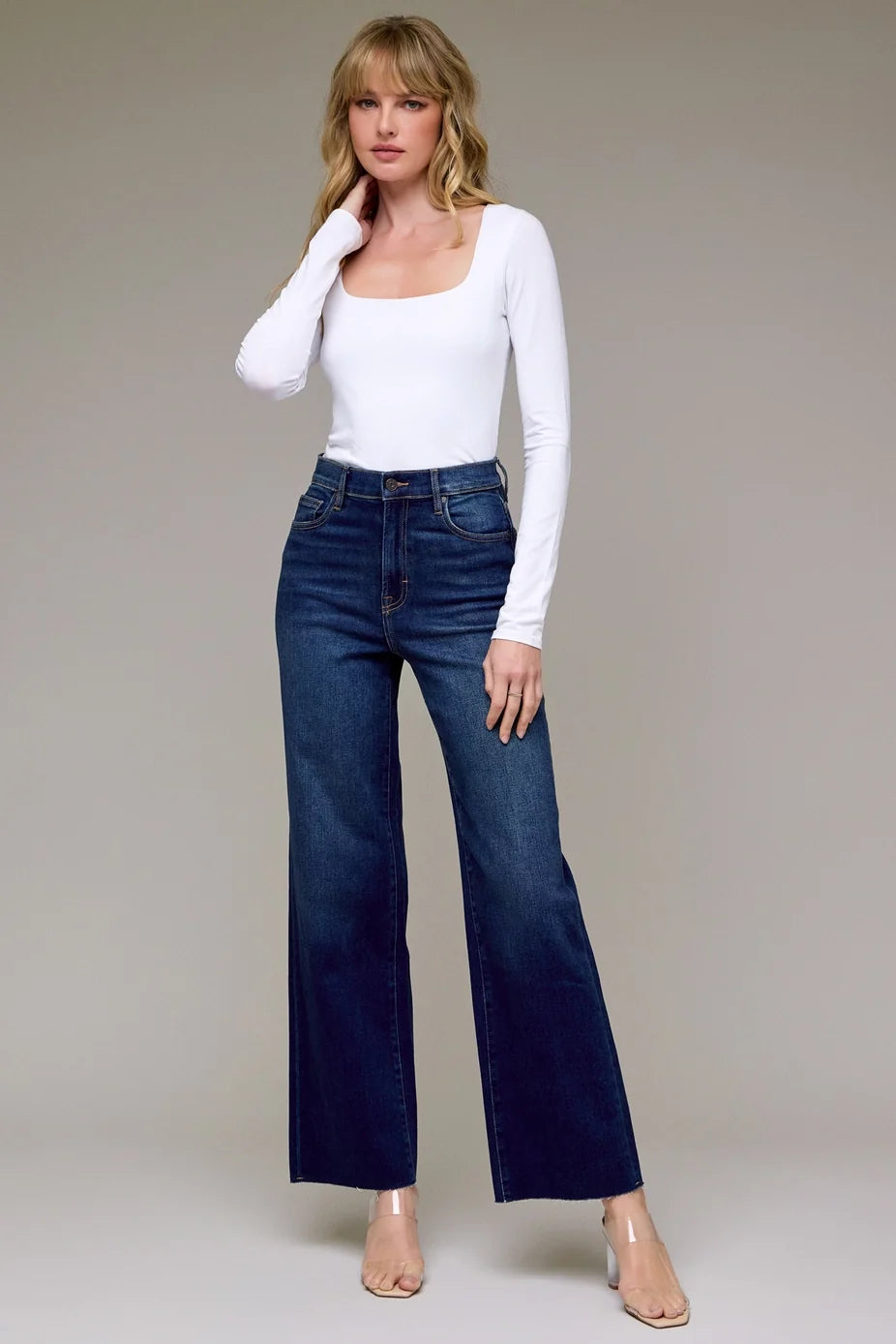 Dad Jean 31" - Dark Wash Clean Stretch