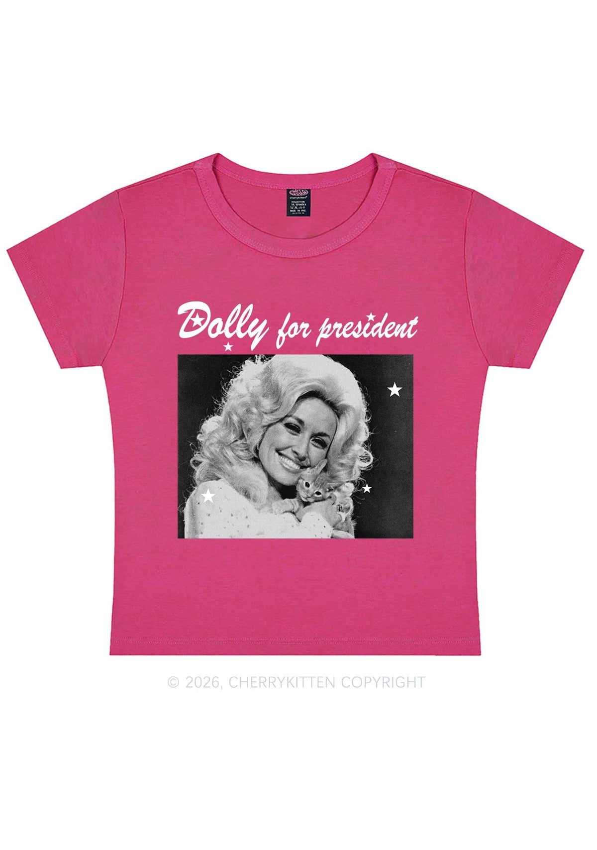 Doll For President Y2K Baby Tee Cherrykitten