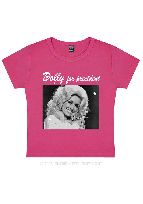 Doll For President Y2K Baby Tee Cherrykitten