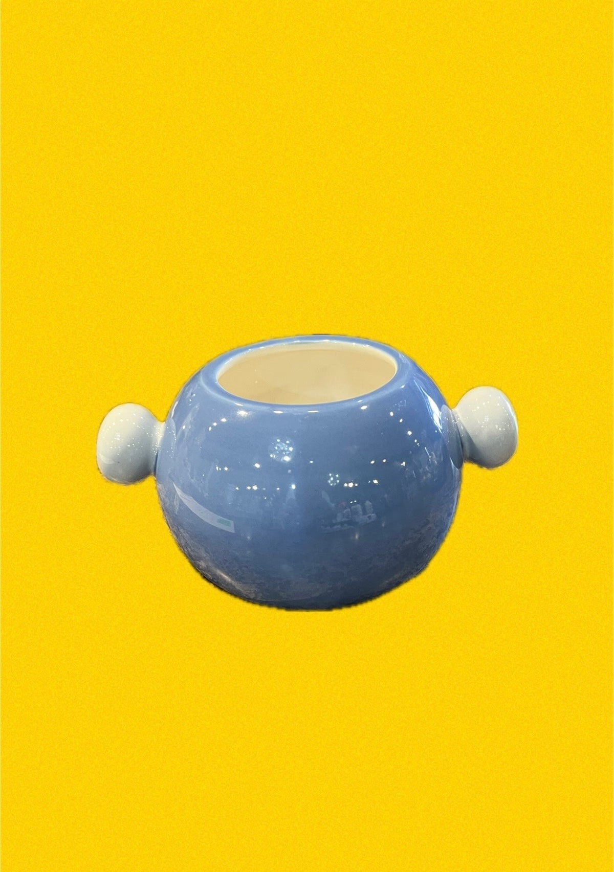 Medium Round Vase with Knob Handles