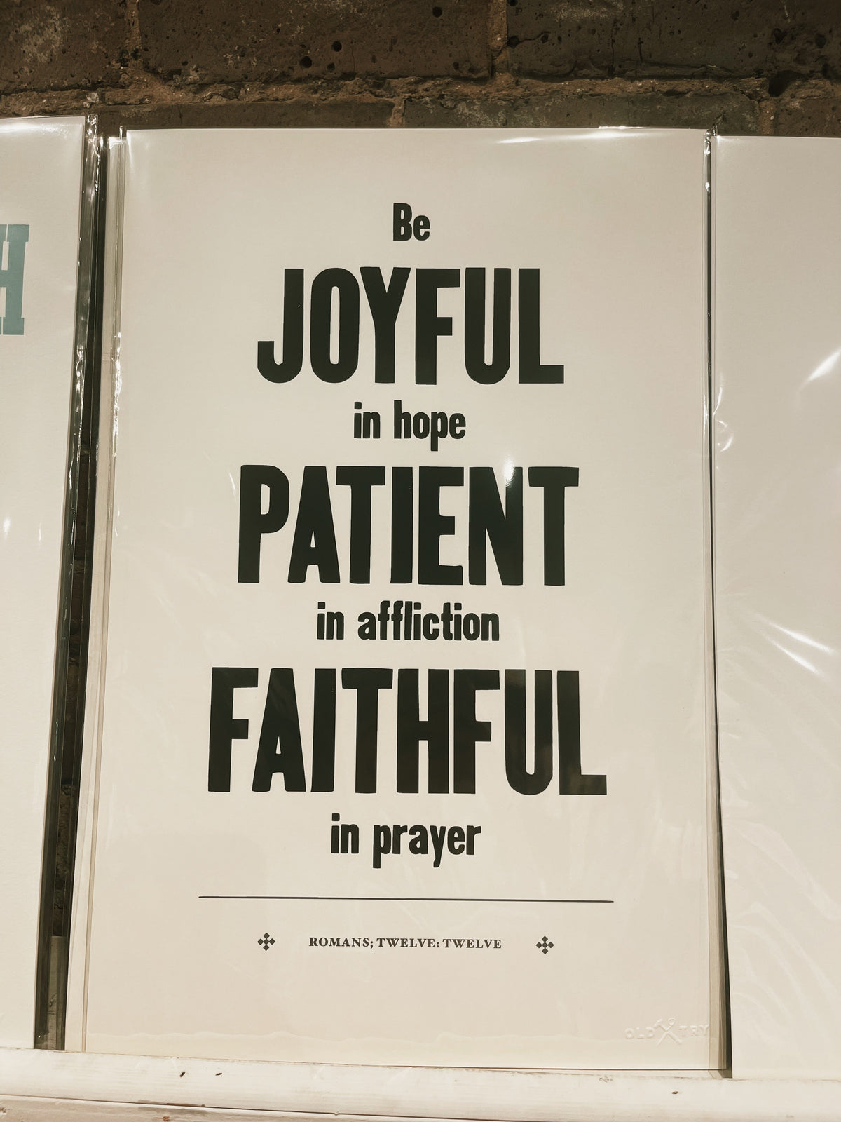 Old Try- Romans 12:12 Print