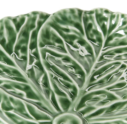 Cruciferous Leaf Textured Tidbit Dish/Plate (dishwasher safe) - Stoneware