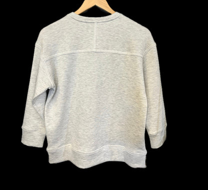 Soft Scuba 3/4 Sleeve Top-Heather Grey