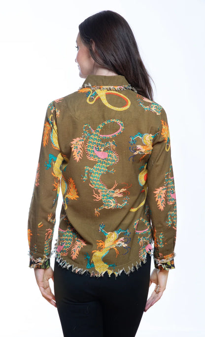 Cape Cod Olive Dragon Shirt