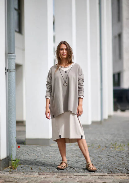 Fleece V-Neck-Elephant