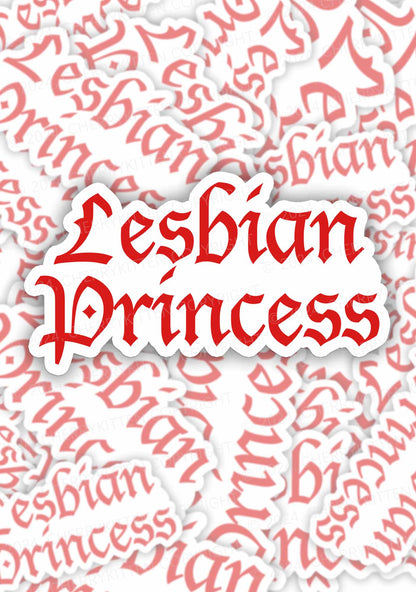 Lesbian Princess 1Pc Y2K Sticker Cherrykitten