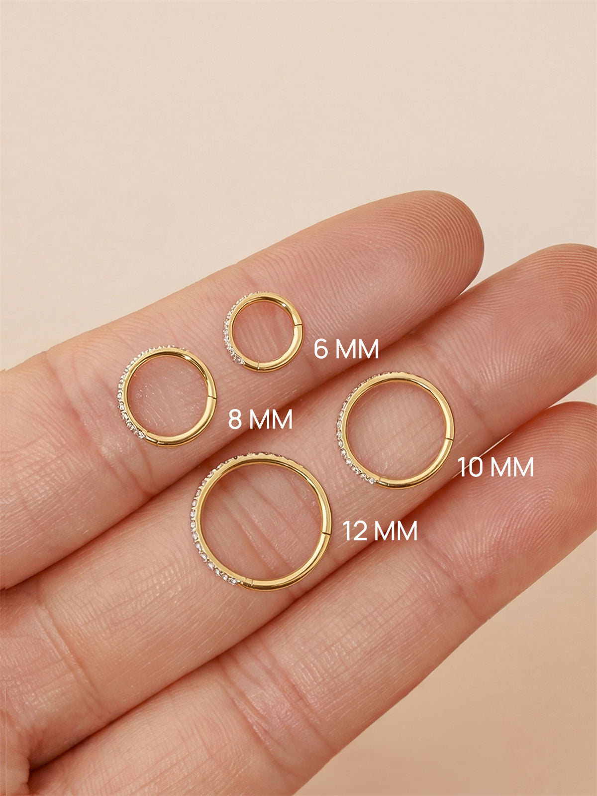 KOSINER Titanium Delicate Multi-Sized Hoop