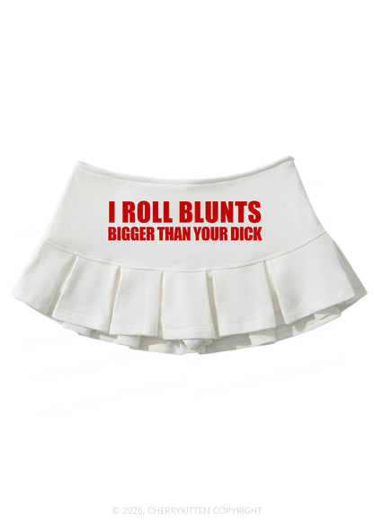 I Roll Blunts Y2K Mini Pleated Skirts Cherrykitten