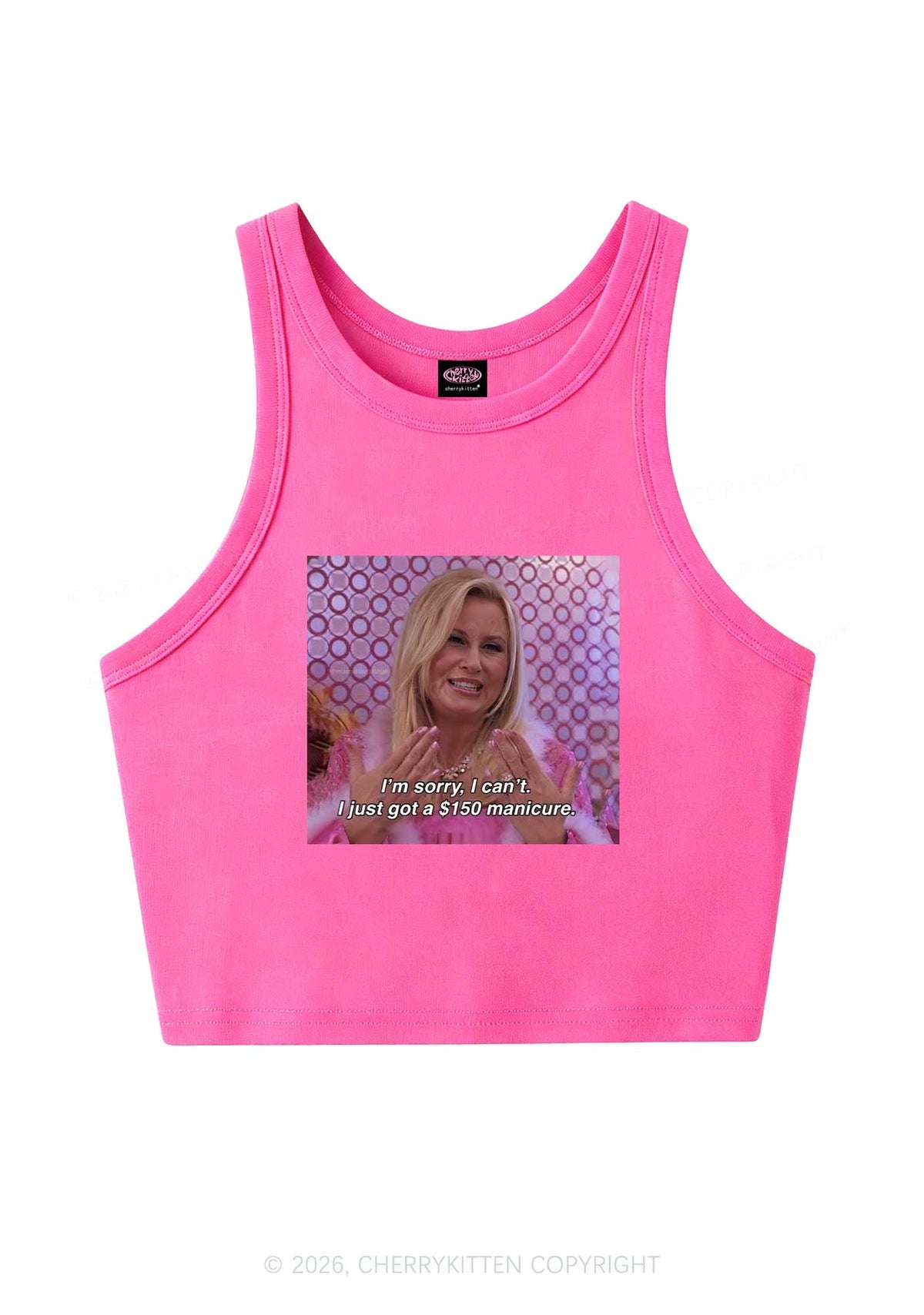 I Just Got Manicure Y2K Crop Tank Top Cherrykitten