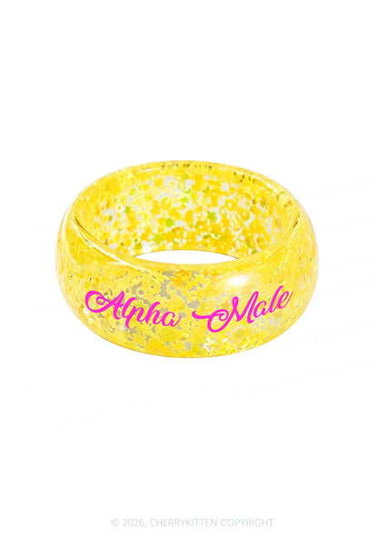 Alpha Male Y2K Cuff Bangle Cherrykitten