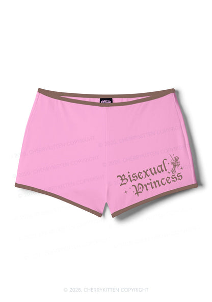 Bisexual Princess Pride Y2K Booty Shorts Cherrykitten