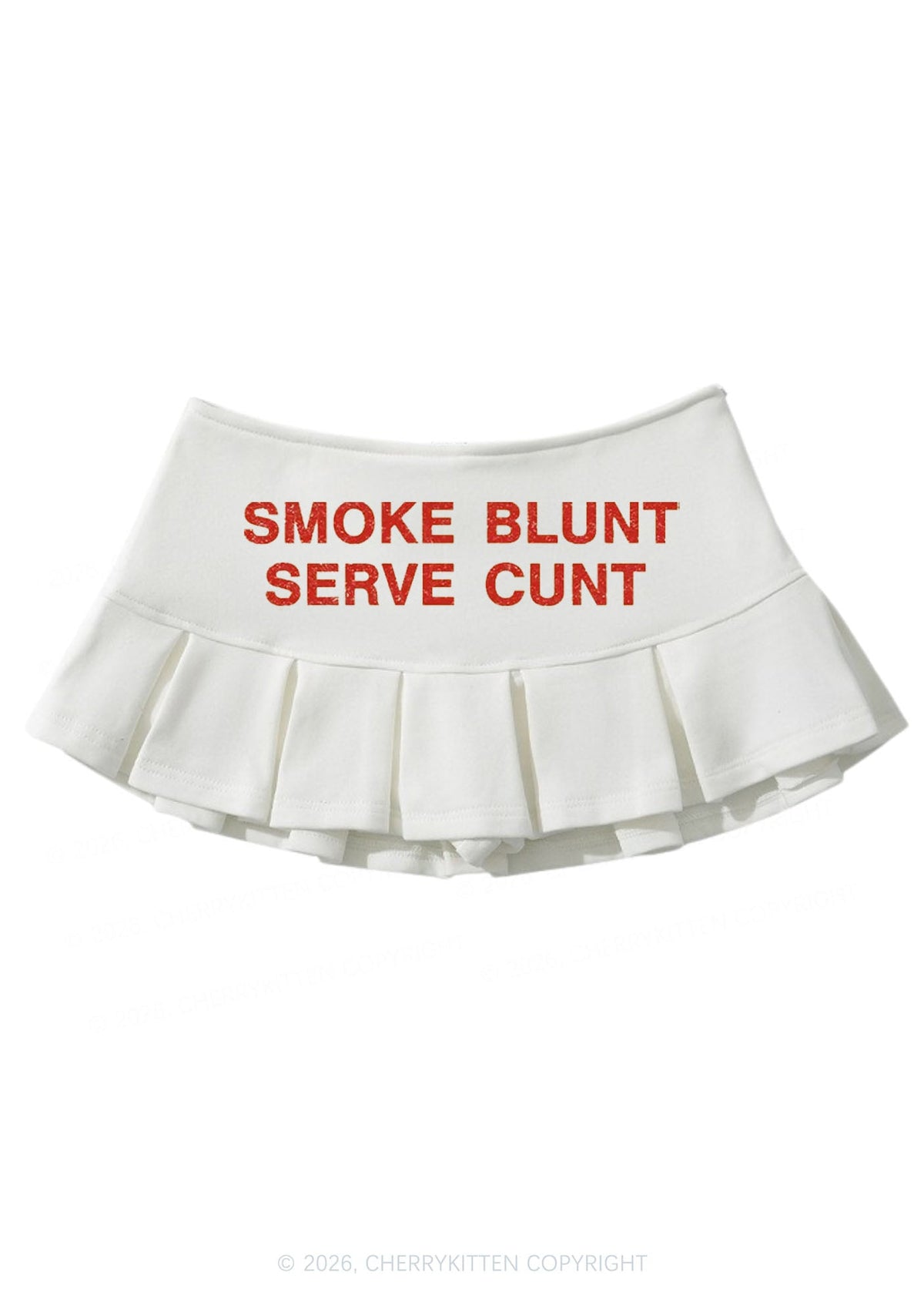 Smoke Blunt Y2K Mini Pleated Skirts Cherrykitten