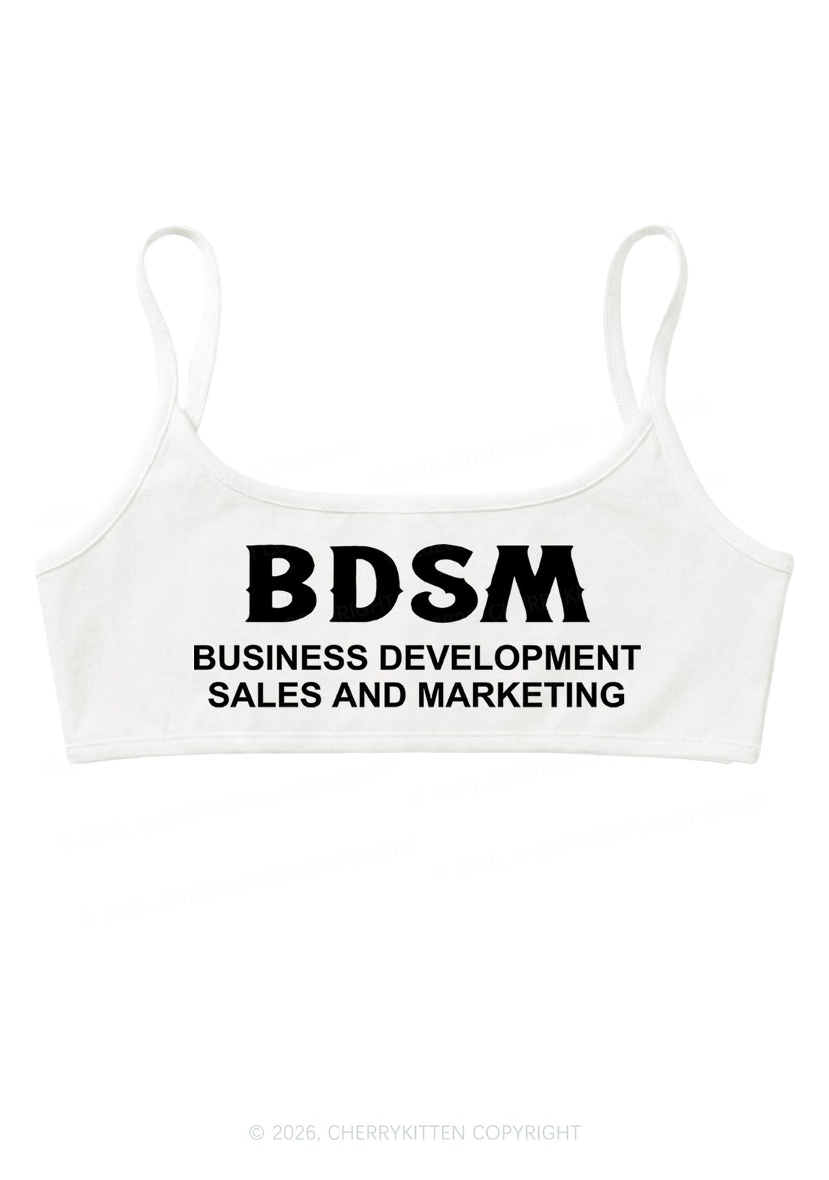Business Development Y2K Super Crop Cami Cherrykitten