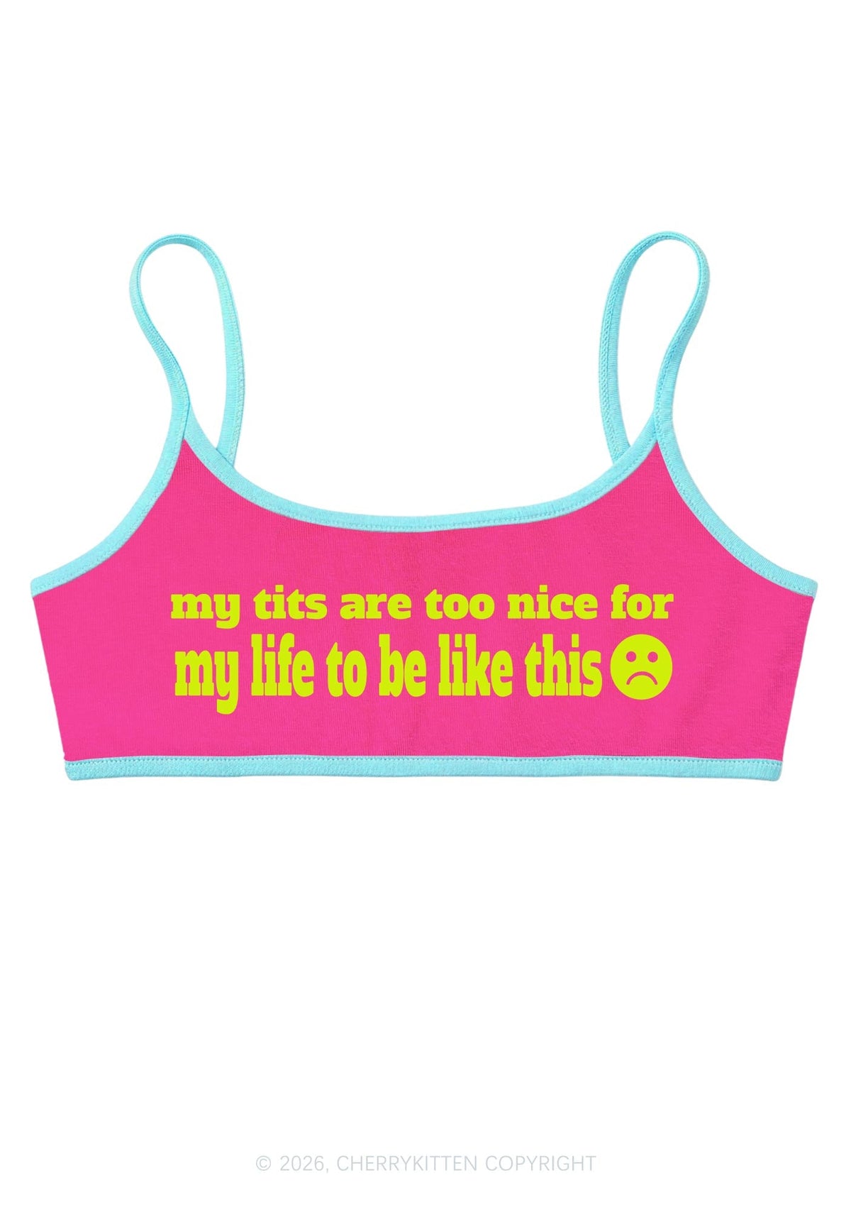 My Txts Are Too Nice Y2K Super Crop Cami Cherrykitten