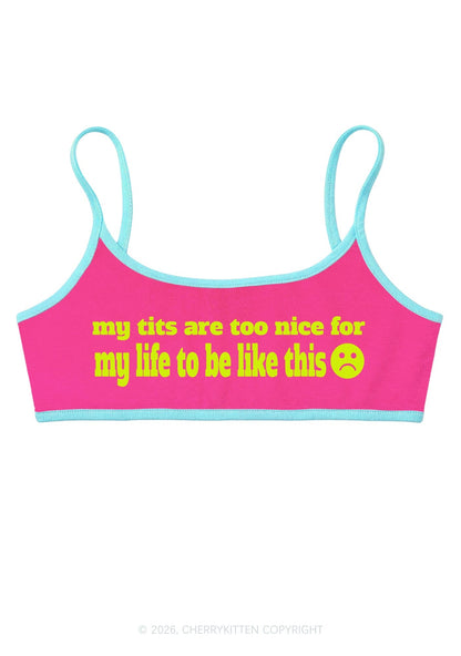 My Txts Are Too Nice Y2K Super Crop Cami Cherrykitten