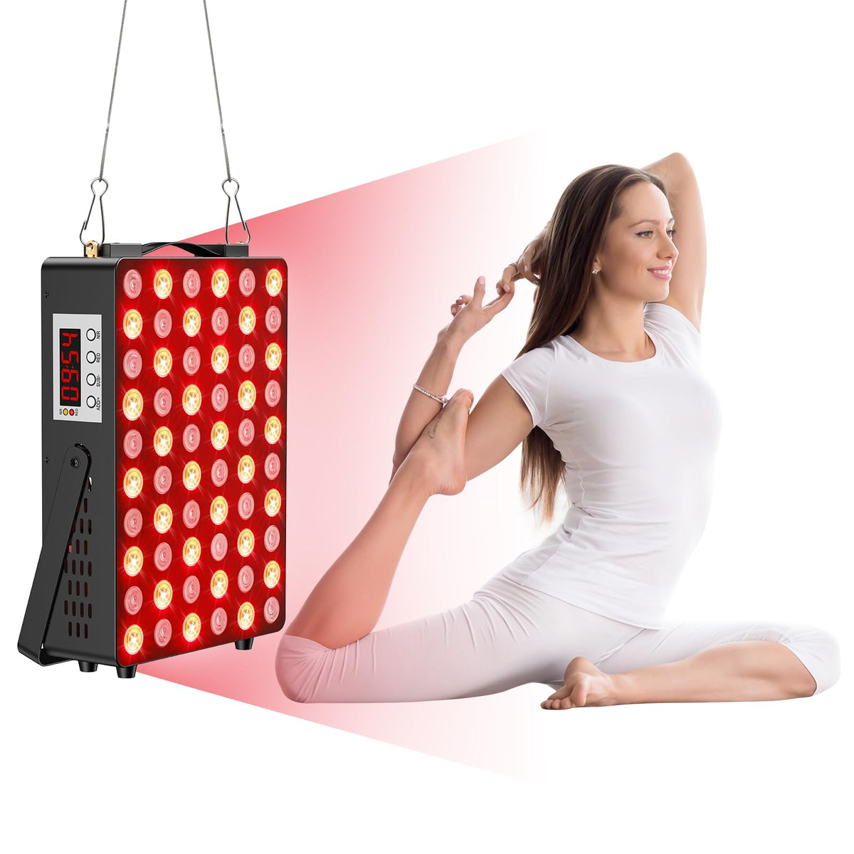 Red Light Therapy for Face and BodyNear Infrared Light Therapy for Pain ReliefSleep Skin Health Recovery with 660nm 850nm 300W High Power Panel Infrared Therapy or Infrared Light Therapy Device