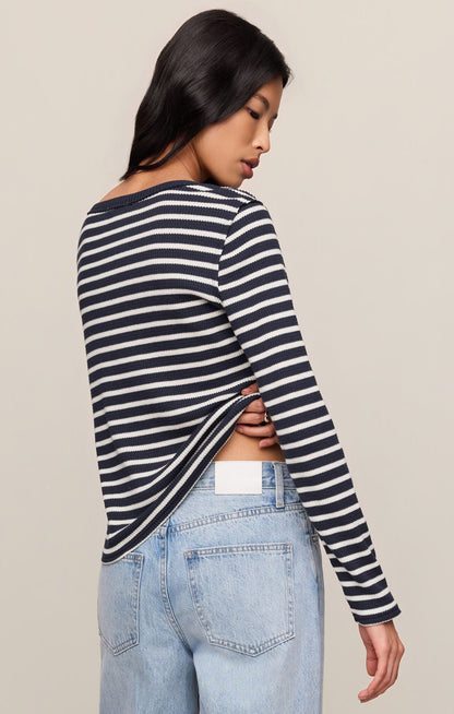 Arlet Stripe Thermal Top - Eclipse