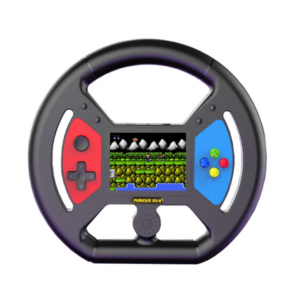 3.5-inch handheld game console with steering wheel design 999 Games Included