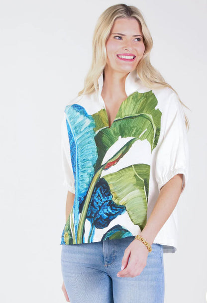 Linen Poppy Top-Bellamy Leaves