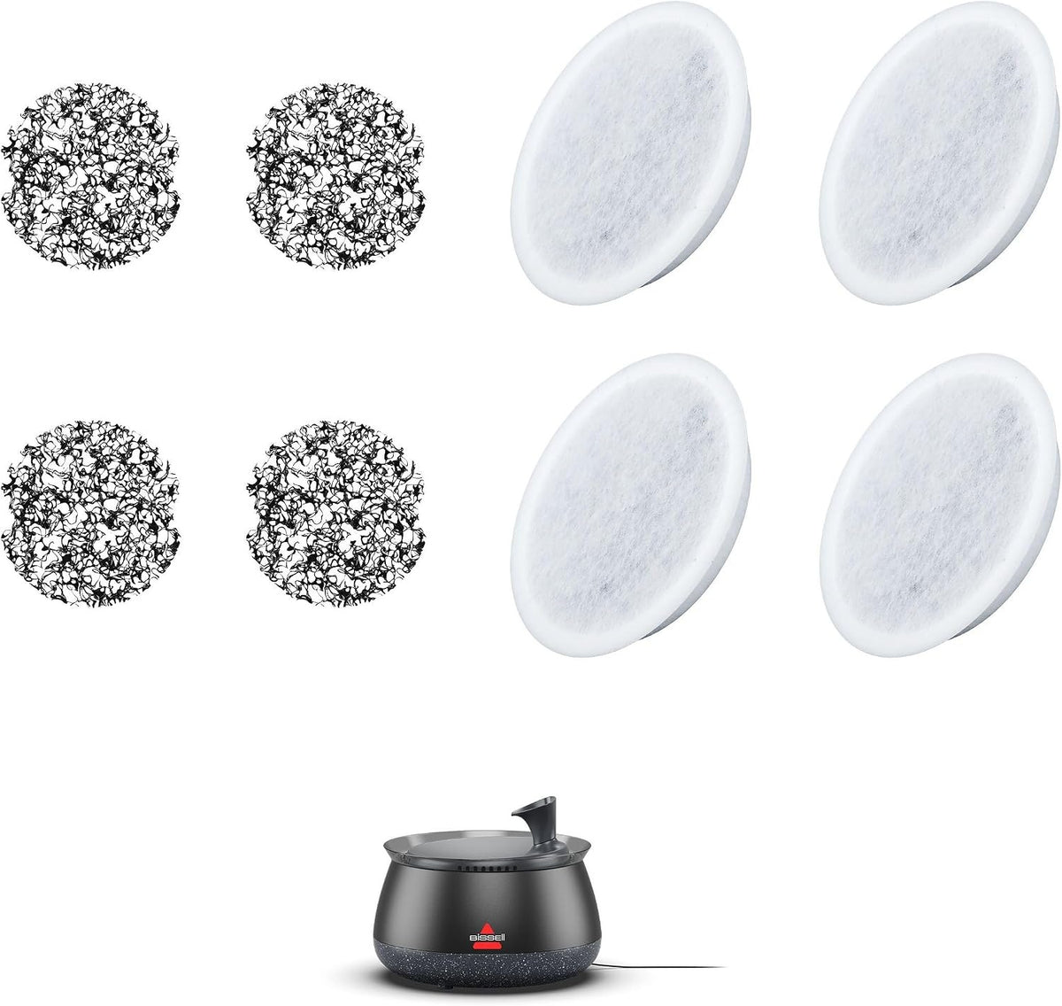 Wireless Cat Water Fountain with Filter, Ultra-Quiet Pump & Automatic Water Circulation