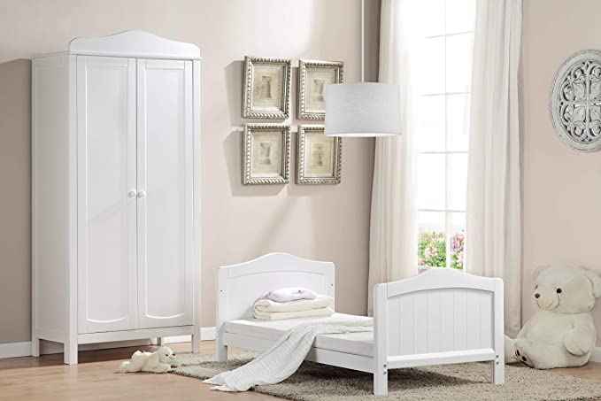 Ella Cot Bed – Converts to Toddler Bed (White or Grey)