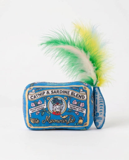 Sardines Catnip Toy with Feathers