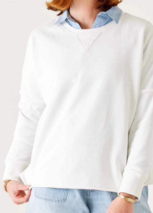 Frenchie RW Edge Crewneck-White