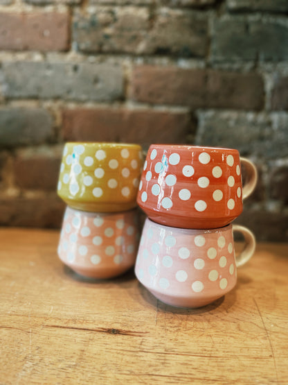 Pastel Polka Dot Mugs