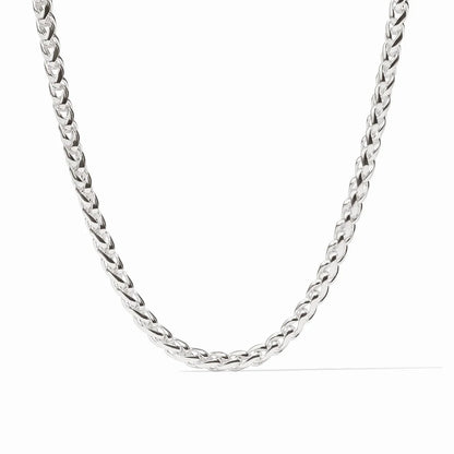 Cobblestone Link Necklace - Silver
