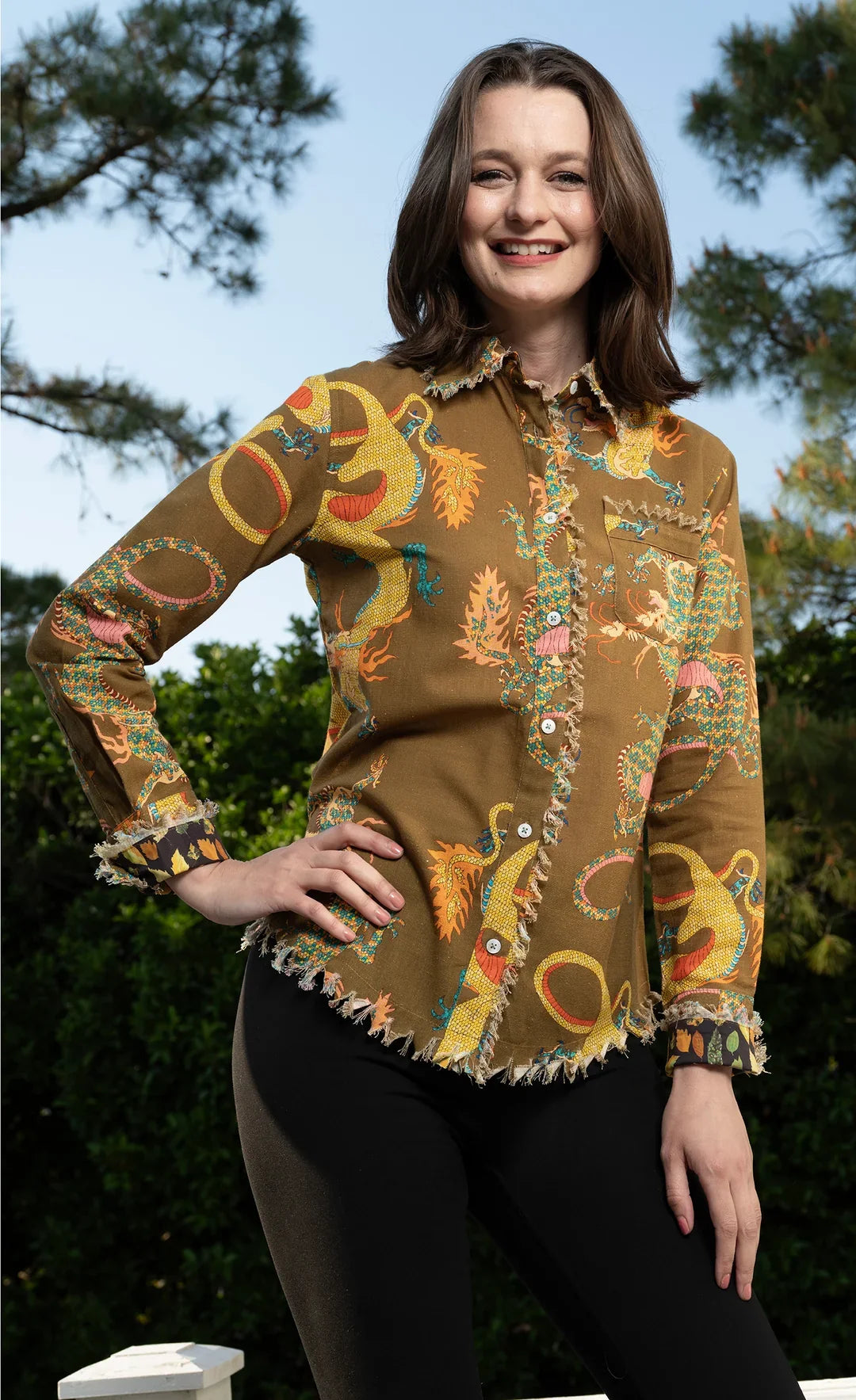 Cape Cod Olive Dragon Shirt